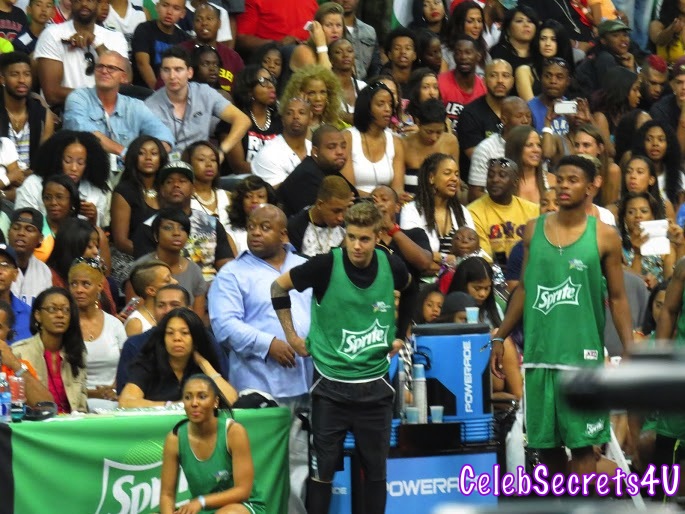 Justin Bieber & Chris Brown: BET Experience Celebrity Basketball Game – See the Photos!