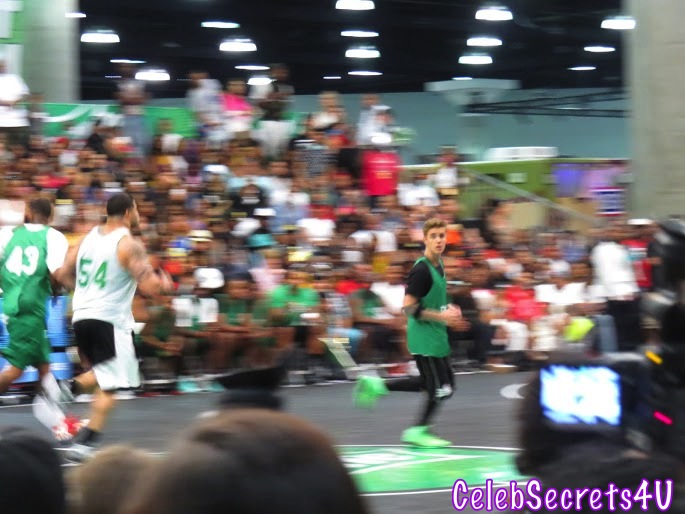 Justin Bieber & Chris Brown: BET Experience Celebrity Basketball Game – See the Photos!