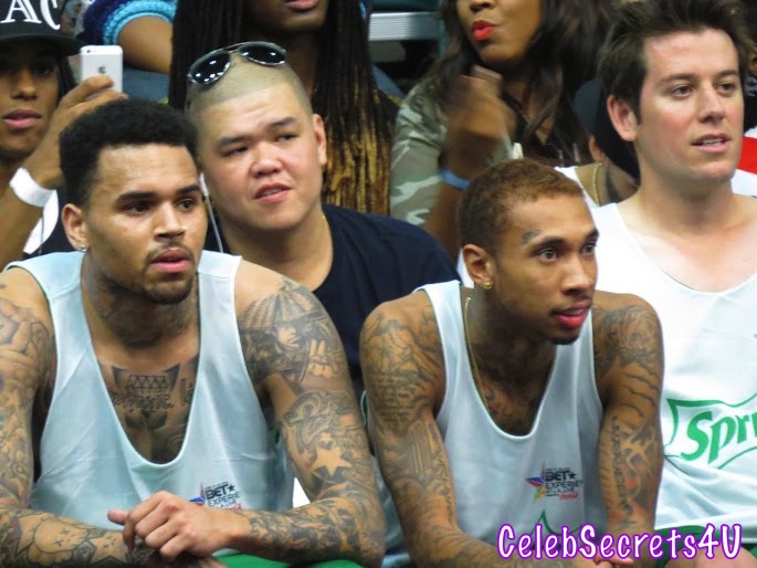 Justin Bieber & Chris Brown: BET Experience Celebrity Basketball Game – See the Photos!