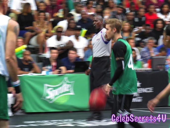 Justin Bieber & Chris Brown: BET Experience Celebrity Basketball Game – See the Photos!
