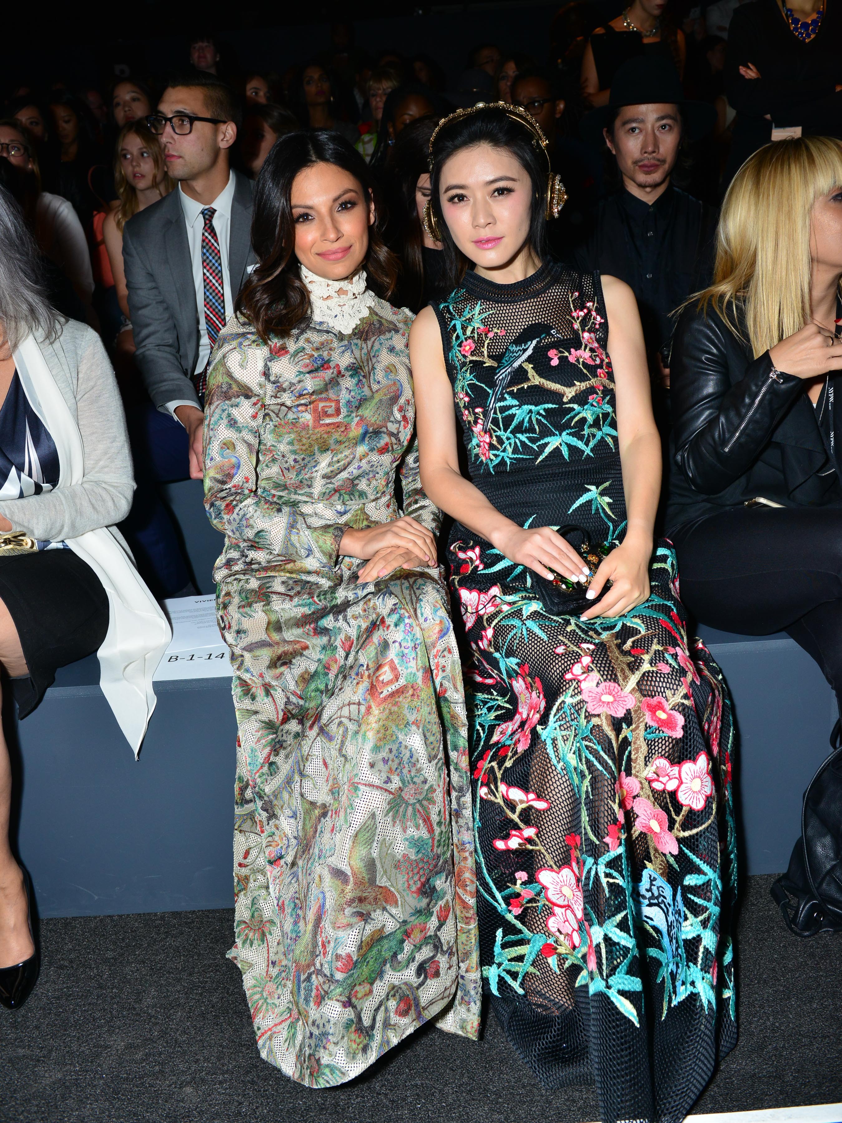 Young Hollywood Checks Out Vivienne Tam’s Spring/Summer 2016 Collection at New York Fashion Week