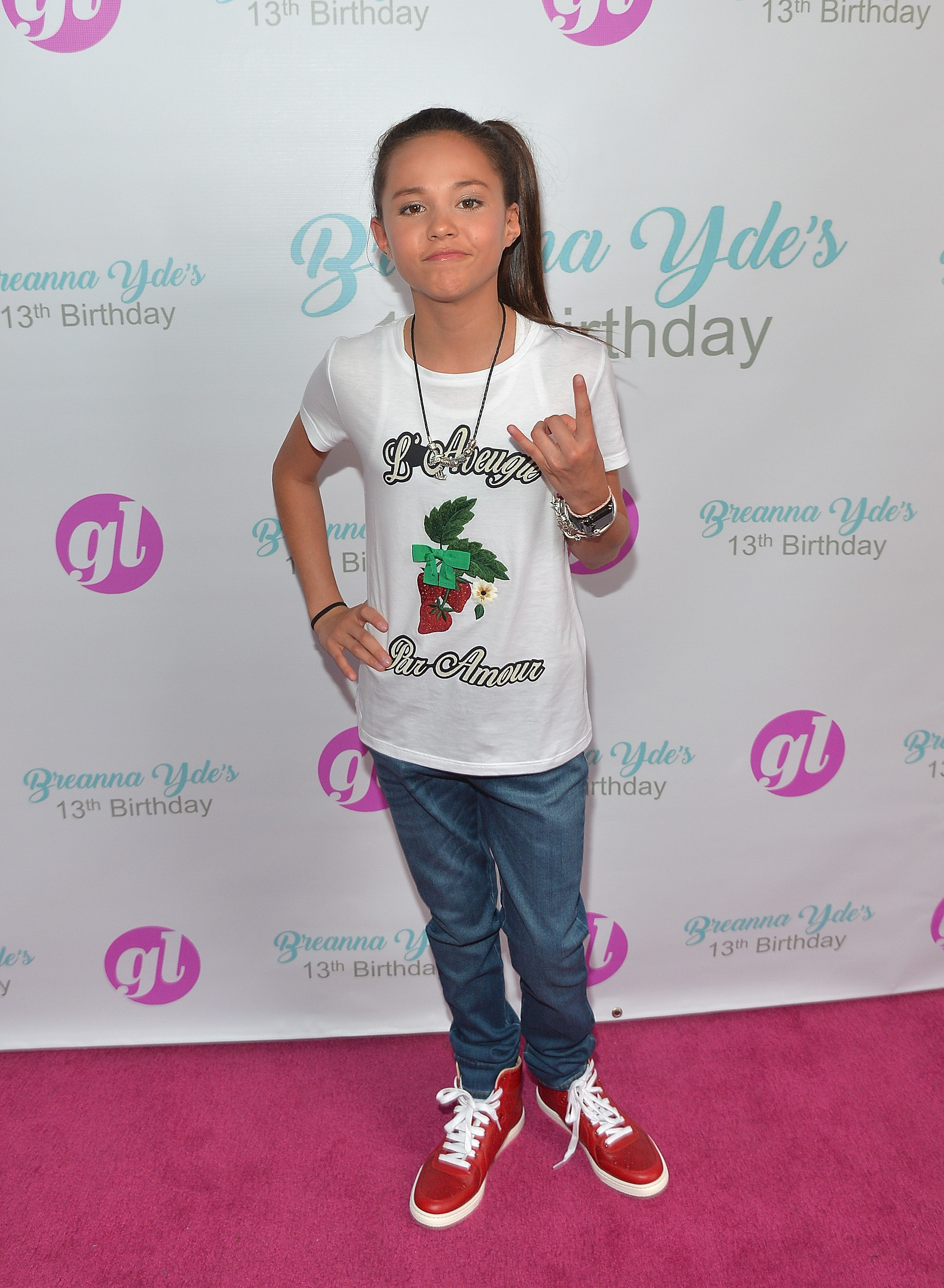 Breanna Yde Celebrates Her 13th Birthday at Lucky Strike in Hollywood