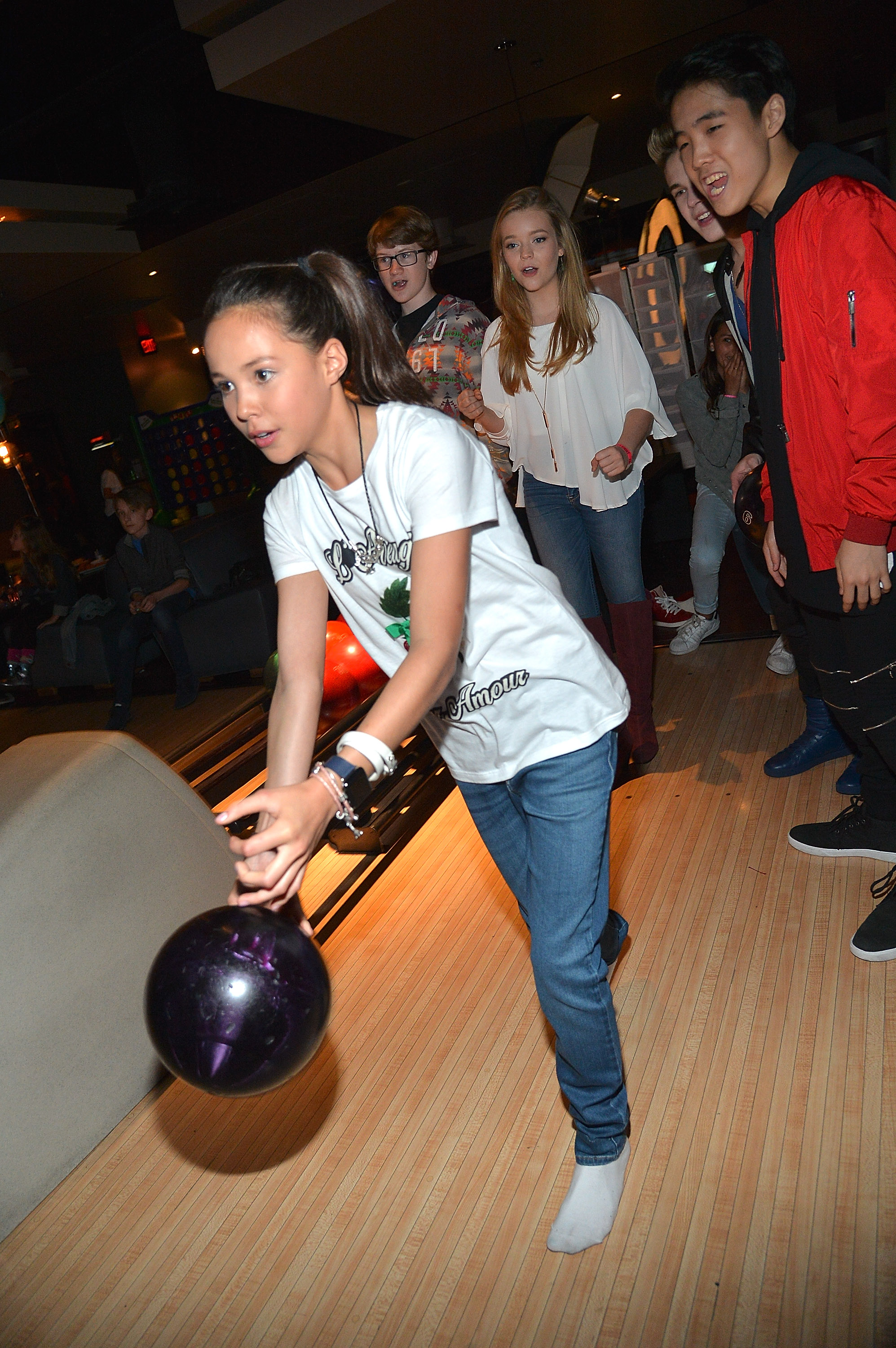 Breanna Yde Celebrates Her 13th Birthday at Lucky Strike in Hollywood