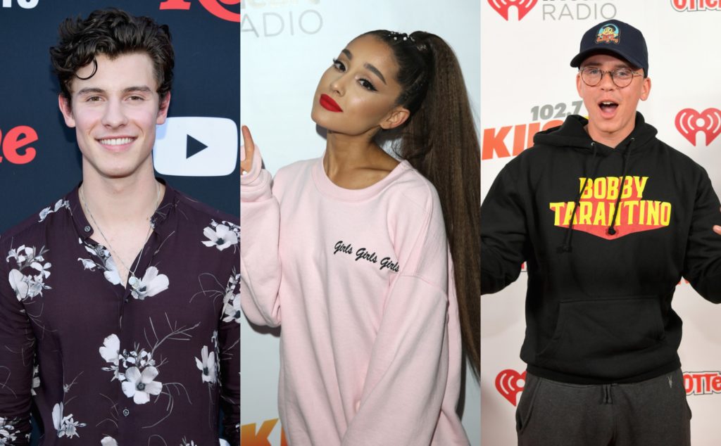 Ariana Grande, Shawn Mendes, and Logic are Performing at the 2018 MTV