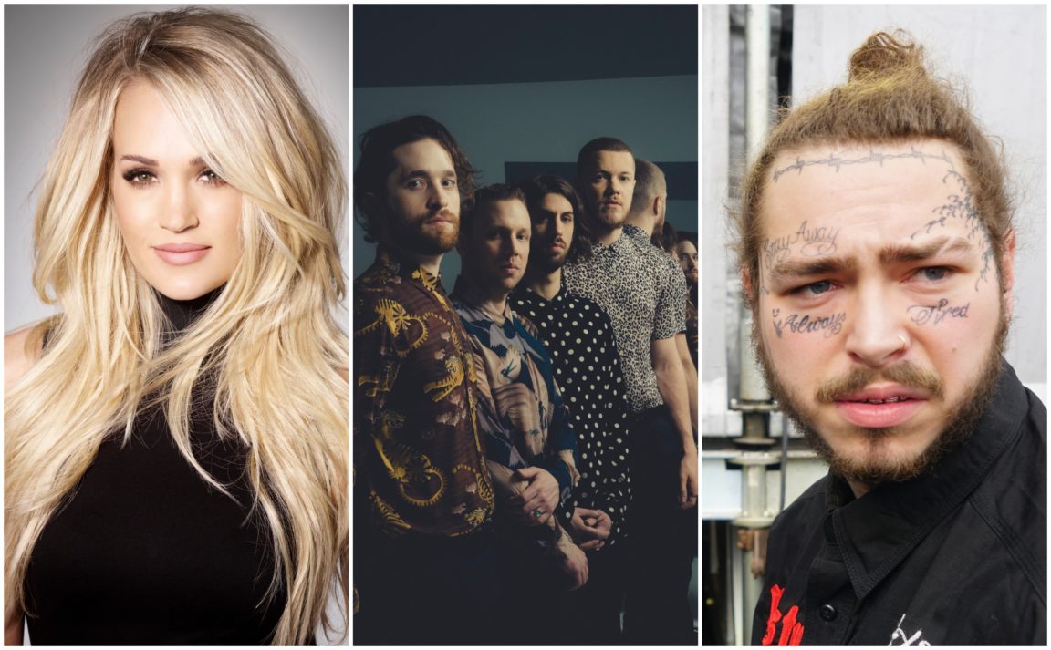 Carrie Underwood, Imagine Dragons & Post Malone Will Perform at the