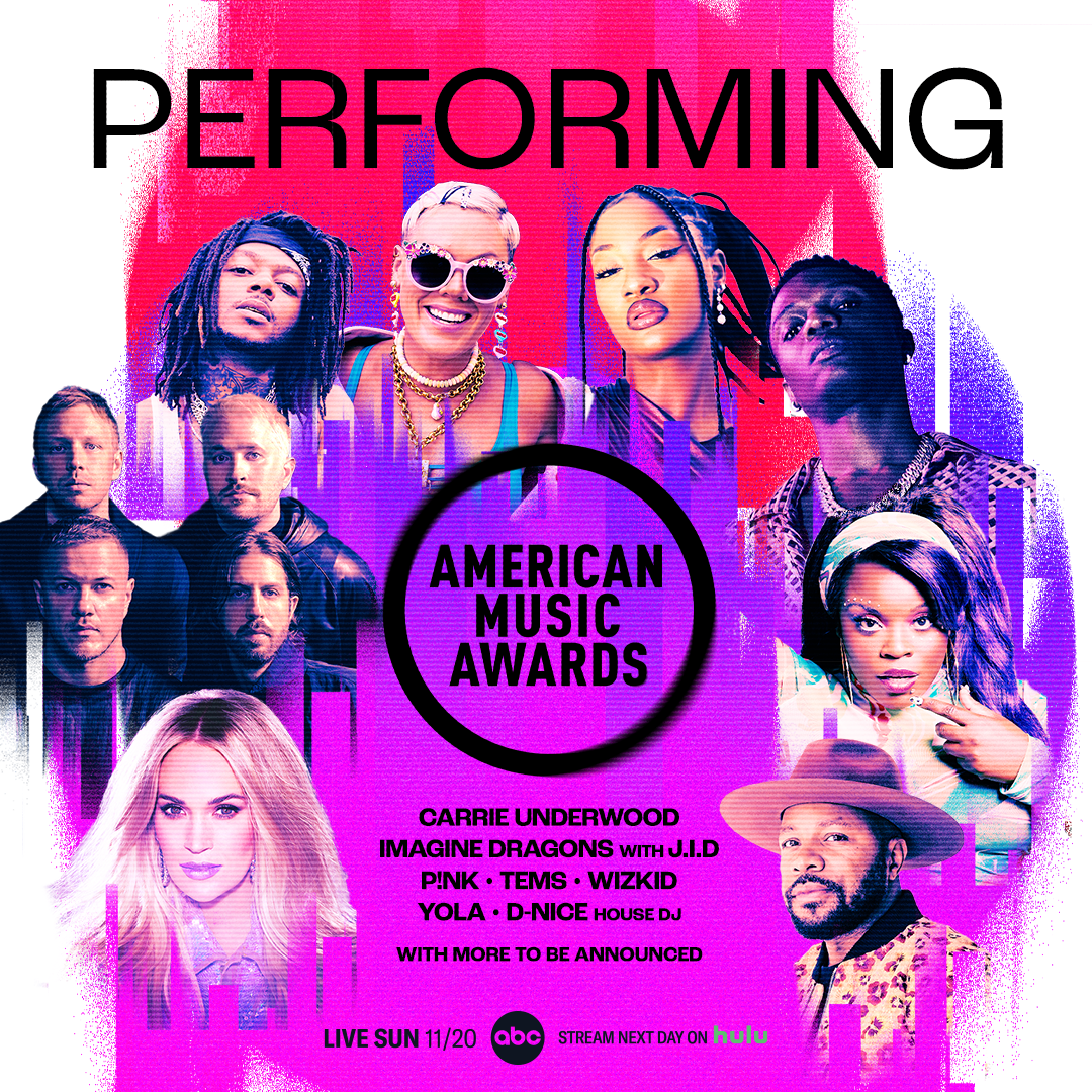Carrie Underwood, Imagine Dragons, and P!NK Among First Round of Performers  at the 2022 American Music Awards – Celeb Secrets