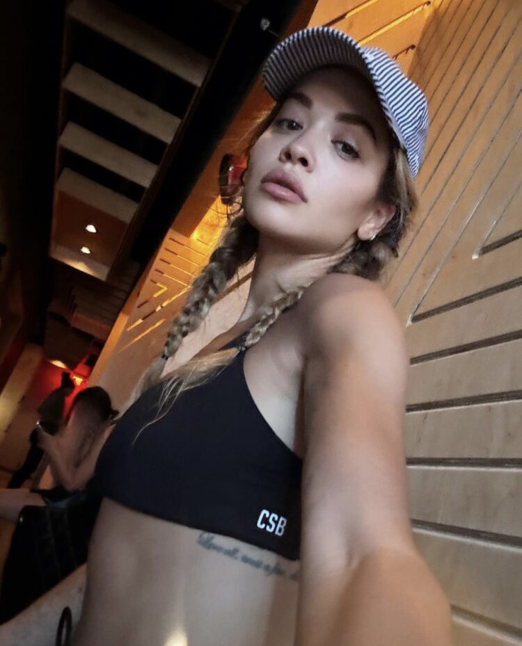 Rita Ora Shows Off Her “Fitness Girly” Side in Sexy Activewear Crop Top