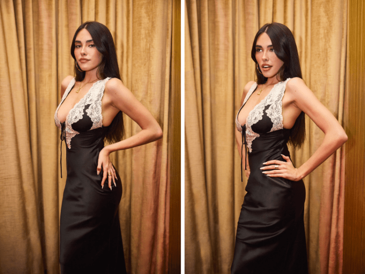 Madison Beer Embraces the Sultry Lingerie-Inspired Fashion Trend in a Stunning Maxi Dress Under $75