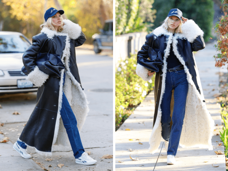 Elsa Hosk’s Effortlessly Cool Winter Look Features These Iconic Sneakers That Retail for $75