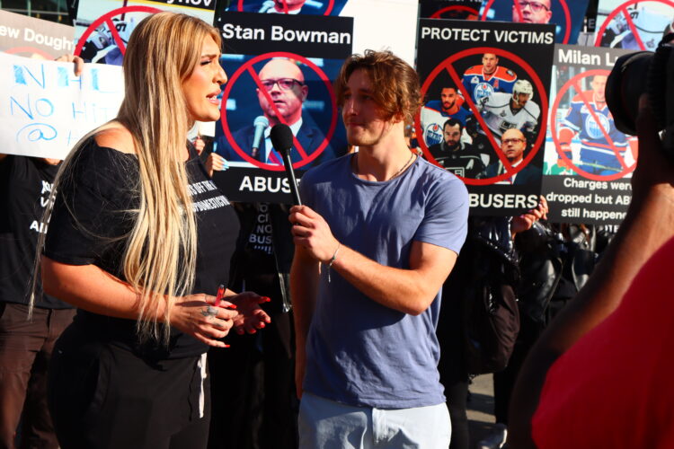 Jeane Marie Protests Against the NHL for Not Enforcing Domestic Violence Policy: ‘Time Is Up!’ (Exclusive)