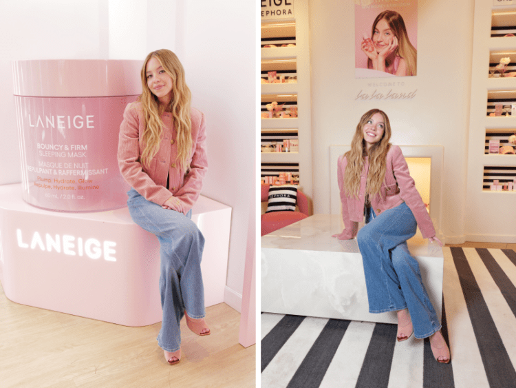Pink Pumps & Plump Skin: Sydney Sweeney Celebrates LANEIGE’s New Serum in Style at La La Land Cafe Launch Party