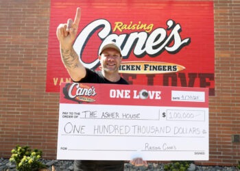 Lee Asher Gets the Ultimate Treat: A $100K Donation from Raising Cane’s for The Asher House – And Yes, His Dogs Got Chicken Fingers Too (Exclusive)