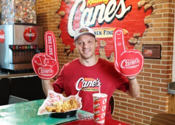 From Four Goals to Four Fingers: Stanley Cup Champion Sam Reinhart Works a Victory Shift at Raising Cane’s Following Panthers’ Back-to-Back Win
