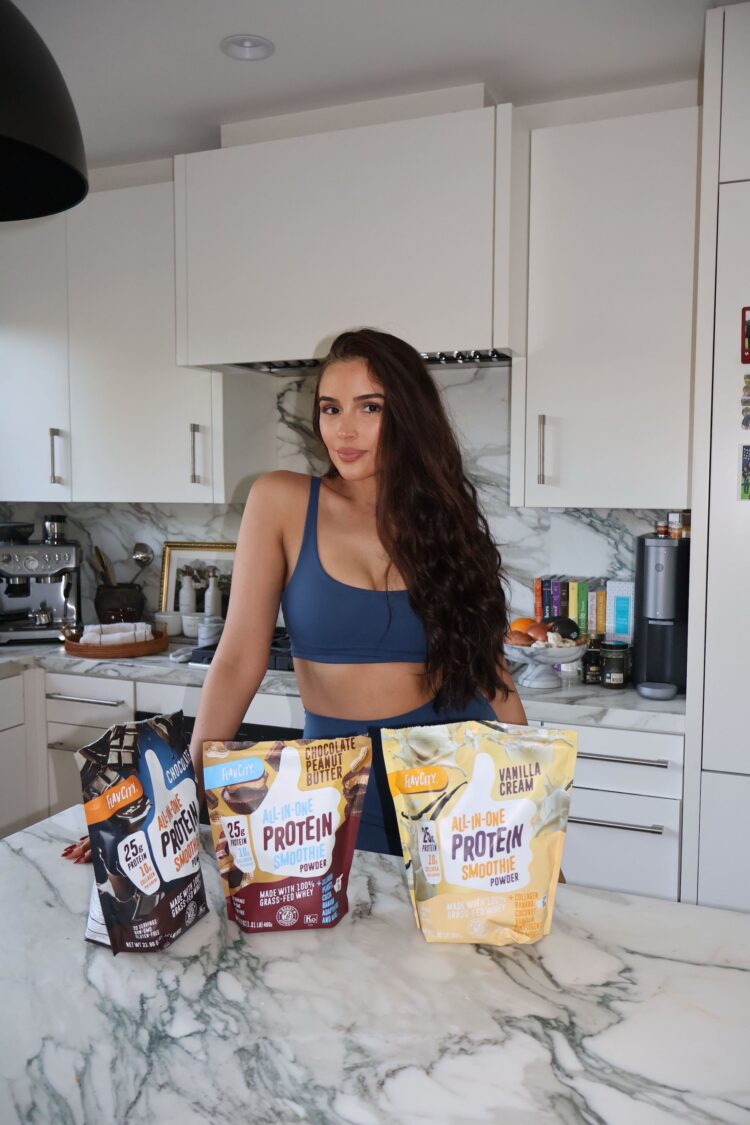 Olivia Culpo Says She’s Finally Feeling Like Herself Again Postpartum in New TikTok Thanks to This Chocolate Protein Smoothie