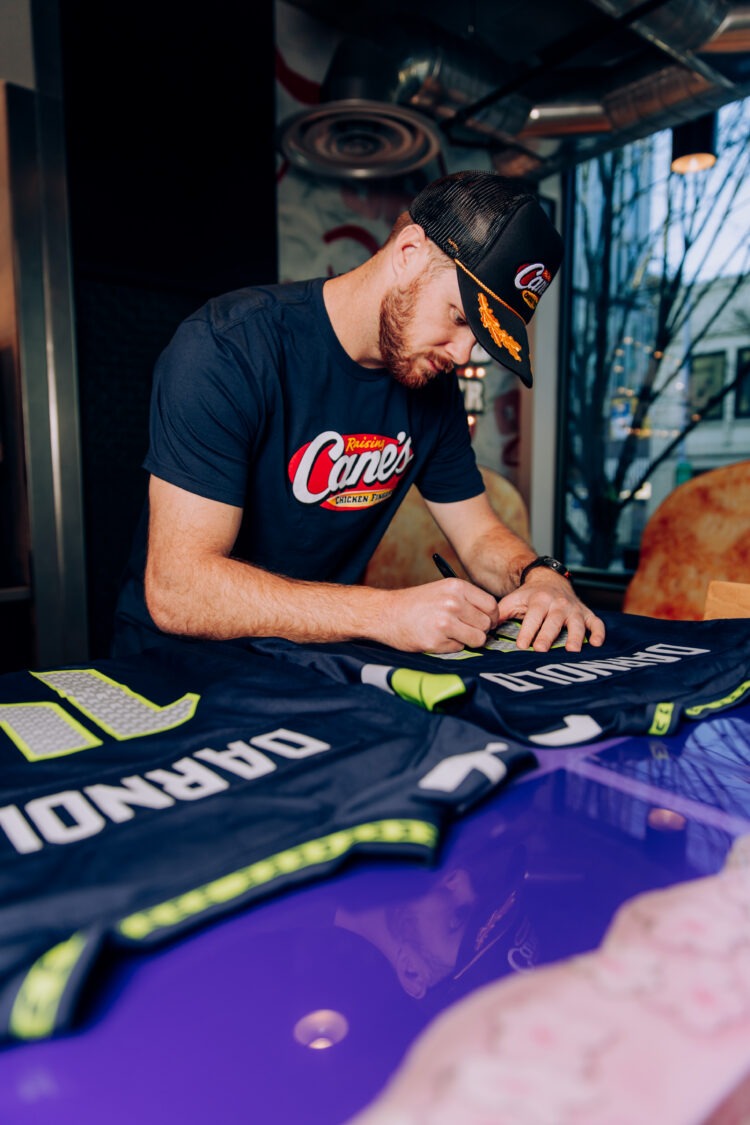 Sam Darnold Reveals How Seattle “Shaped” His Super Bowl Season Ahead of Celebratory ‘Shift’ at Raising Cane’s in Seattle.
